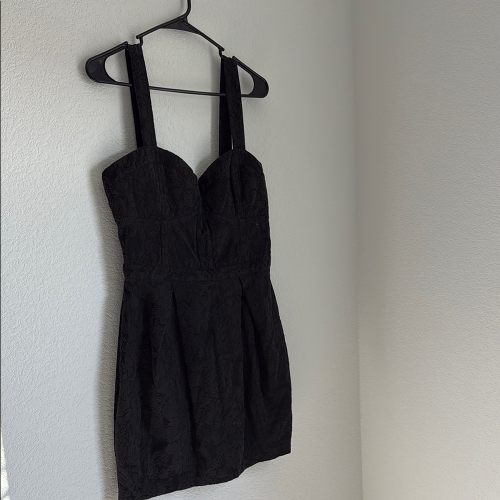 Bardot Black Sweetheart Sheath Mini Dress - Picture 2 of 10